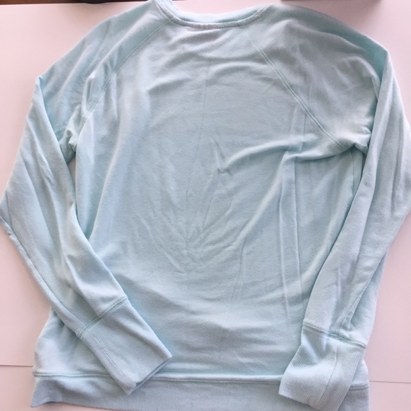 Athleta light blue cross cross hem long sleeve top - Picture 8 of 13